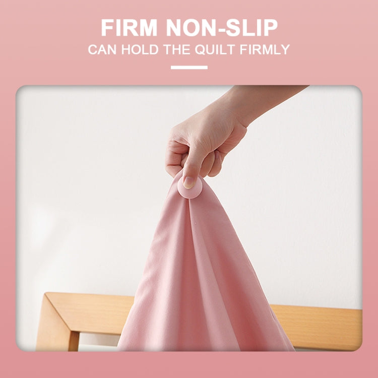 8 cái chốt cố định chăn hình nấm mở khóa một chạm không để lại dấu, màu hồng + kim vải, màu xanh + kim vải