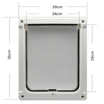 GM-01 Cửa cho thú cưng, dụng cụ cho thú cưng, cửa lỗ cho chó và mèo ABS, GM-01 màu trắng