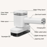 Máy lau cầm tay không dây đa năng 12W, dụng cụ cạo kính cầm tay