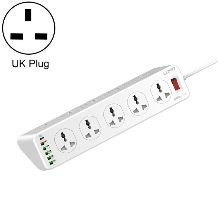 Ổ cắm sạc nhanh đa chức năng du lịch văn phòng tại nhà LDNIO SC10610 30W 10+6 cổng, thông số:, phích cắm UK, phích cắm EU, phích cắm US