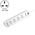 Ổ cắm sạc nhanh đa chức năng du lịch văn phòng tại nhà LDNIO SC10610 30W 10+6 cổng, thông số:, phích cắm UK, phích cắm EU, phích cắm US