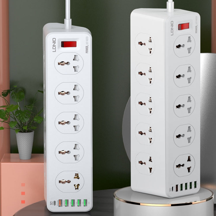 Ổ cắm sạc nhanh đa chức năng du lịch văn phòng tại nhà LDNIO SC10610 30W 10+6 cổng, thông số:, phích cắm UK, phích cắm EU, phích cắm US