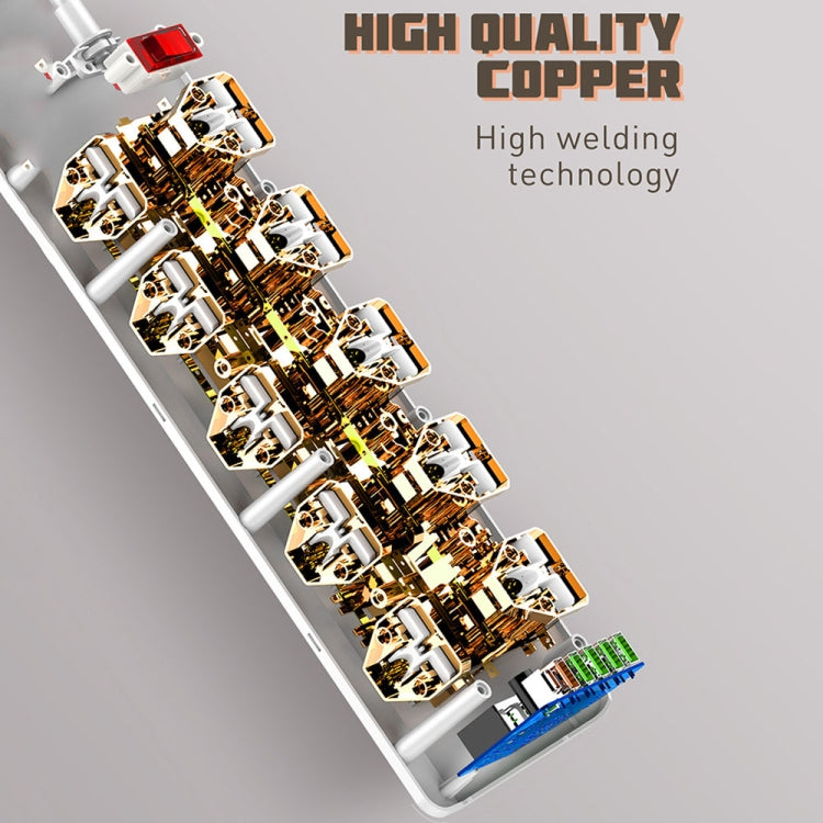 Ổ cắm sạc nhanh đa chức năng du lịch văn phòng tại nhà LDNIO SC10610 30W 10+6 cổng, thông số:, phích cắm UK, phích cắm EU, phích cắm US