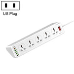 Ổ cắm sạc nhanh đa chức năng du lịch văn phòng tại nhà LDNIO SC10610 30W 10+6 cổng, thông số:, phích cắm UK, phích cắm EU, phích cắm US