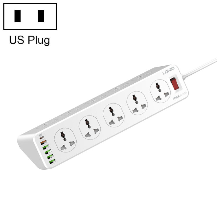 Ổ cắm sạc nhanh đa chức năng du lịch văn phòng tại nhà LDNIO SC10610 30W 10+6 cổng, thông số:, phích cắm UK, phích cắm EU, phích cắm US