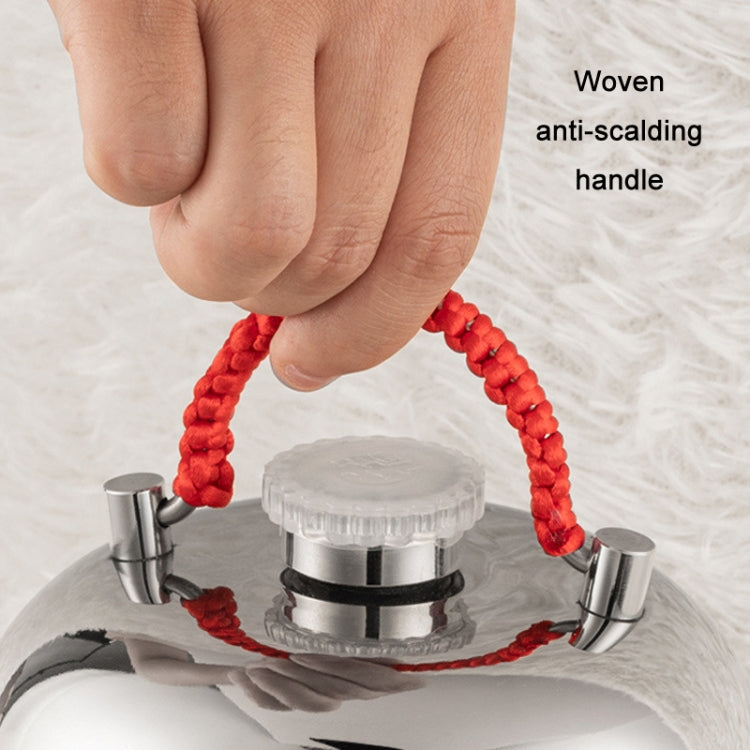 Bình nước nóng giữ ấm tay bằng thép không gỉ 304 liền nắp, kích thước 13cm, 15cm, 18cm