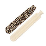 2L Long-strip Multifunctional Water-filled Rubber Hot Water Bags, Spec: Beige Leopard, Beige Leopard