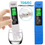 Bút đo chất lượng nước TDS & EC có đèn nền, mẫu có đèn nền (màu trắng), mẫu có đèn nền (màu xanh dương)