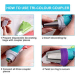Bộ đầu phun cán thép không gỉ cho làm bánh DIY, bộ 7 cái, 8 cái, 9 cái, 10 cái, 11 cái, 12 cái, 14 cái, 128 cái
