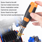 Bộ tua vít góc cóc đa góc 10 trong 1 2050C di động, 10 trong 1 màu cam, 10 trong 1 màu xám