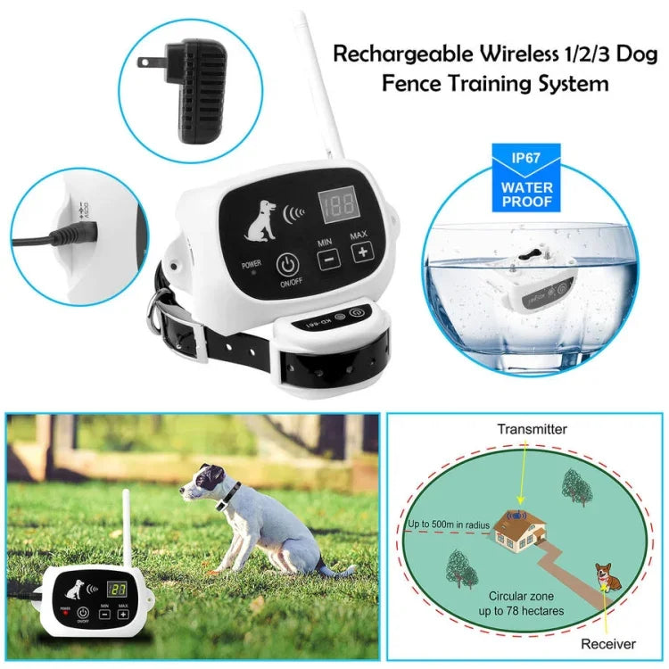 Vòng cổ điện không dây KD-661 500m cho chó, Thông số:, Dùng cho một chó, Dùng cho hai chó, Dùng cho ba chó