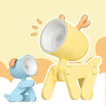 Đèn bàn mini LED gập hình thú hoạt hình TL-23, trang trí nhà hình thú cưng, thông số: Chó (xanh dương), Chó (xanh lá), Chó (hồng), Chó (be), Chó (cam), Chó (vàng), Hươu (xanh dương), Hươu (xanh lá), Hươu (hồng), Hươu (be), Hươu (cam), Hươu (vàng)