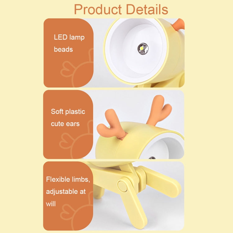 Đèn bàn mini LED gập hình thú hoạt hình TL-23, trang trí nhà hình thú cưng, thông số: Chó (xanh dương), Chó (xanh lá), Chó (hồng), Chó (be), Chó (cam), Chó (vàng), Hươu (xanh dương), Hươu (xanh lá), Hươu (hồng), Hươu (be), Hươu (cam), Hươu (vàng)