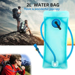 Túi nước uống ngoài trời 2L bảo vệ môi trường, túi nước thể thao gấp gọn, in 2L, công tắc 2L