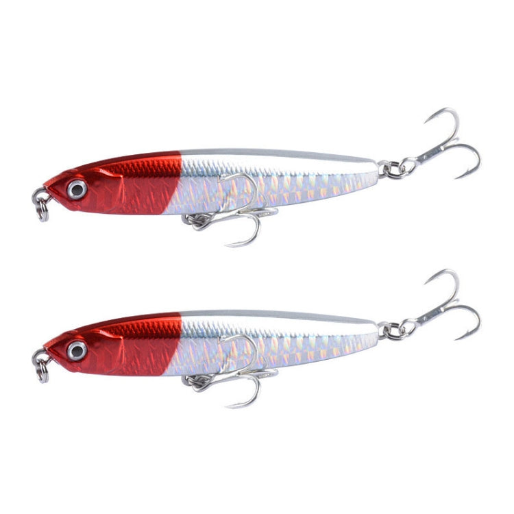 2 cái mồi giả chìm bút chì đúc dài CH79, thông số:, 8cm 10g, 8cm 14g, 10.4cm 18g