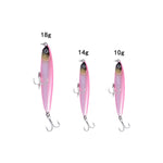 2 cái mồi giả chìm bút chì đúc dài CH79, thông số:, 8cm 10g, 8cm 14g, 10.4cm 18g