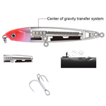 2 cái mồi giả chìm bút chì đúc dài CH79, thông số:, 8cm 10g, 8cm 14g, 10.4cm 18g
