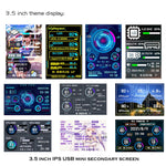 Màn hình máy tính 3.5 inch IPS xem tất cả USB Chassis màn hình phụ, Bộ 1 (Đen), Bộ 1 (Trắng), Bộ 2 (Đen), Bộ 2 (Trắng), Bộ 3 (Đen), Bộ 3 (Trắng)