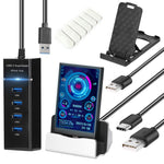 Màn hình máy tính 3.5 inch IPS xem tất cả USB Chassis màn hình phụ, Bộ 1 (Đen), Bộ 1 (Trắng), Bộ 2 (Đen), Bộ 2 (Trắng), Bộ 3 (Đen), Bộ 3 (Trắng)