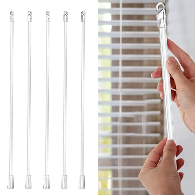 Thanh điều khiển rèm acrylic trong suốt, có móc cầm, kích thước: 24 inch, thanh acrylic trong suốt 12 inch, thanh acrylic trong suốt 17 inch, thanh acrylic trong suốt 24 inch