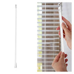 Thanh điều khiển rèm acrylic trong suốt, có móc cầm, kích thước: 24 inch, thanh acrylic trong suốt 12 inch, thanh acrylic trong suốt 17 inch, thanh acrylic trong suốt 24 inch