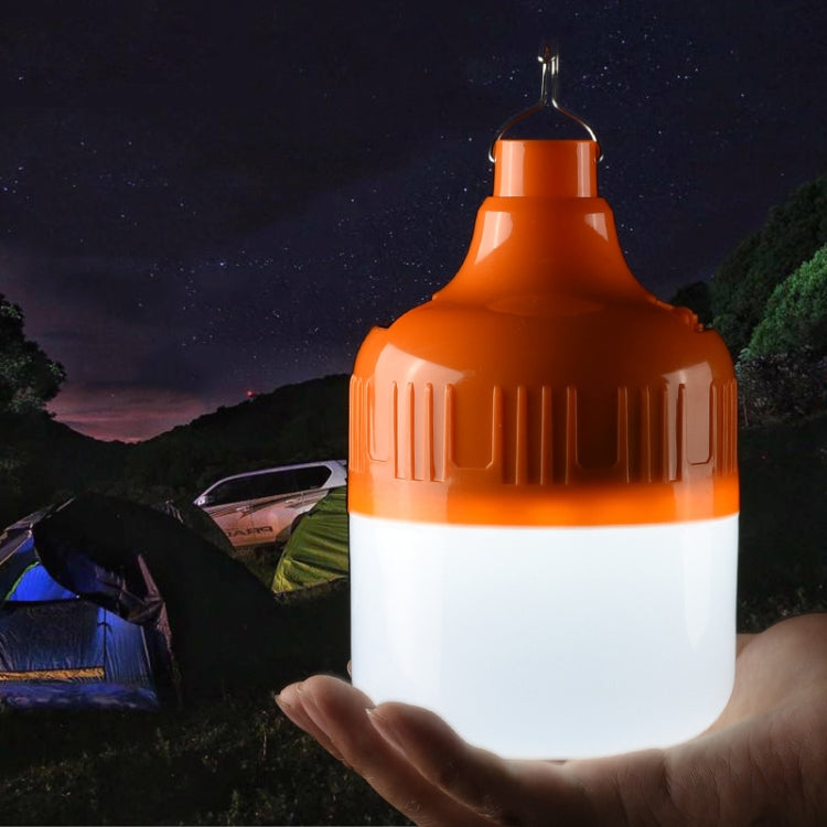 Đèn bóng LED sạc USB AB26 cho quầy chợ đêm, đèn treo cắm trại ngoài trời, công suất:, 30W (trắng), 60W (trắng), 80W (trắng), 100W (trắng), 200W (trắng), 300W (trắng), 80W (cam), 100W (cam), 200W (cam), 300W (cam)