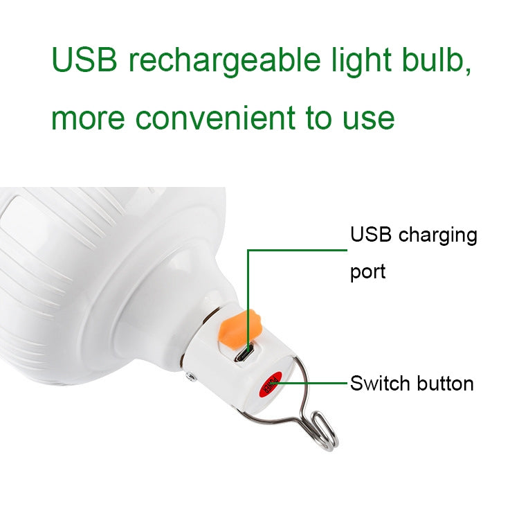 Đèn bóng LED sạc USB AB26 cho quầy chợ đêm, đèn treo cắm trại ngoài trời, công suất:, 30W (trắng), 60W (trắng), 80W (trắng), 100W (trắng), 200W (trắng), 300W (trắng), 80W (cam), 100W (cam), 200W (cam), 300W (cam)