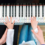 5 Miếng Dán Màu Bàn Phím Đàn Piano Trẻ Em Phụ Kiện Nhạc Cụ, QT-005, QT-005-A, QT-0302
