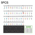 5 Miếng Dán Màu Bàn Phím Đàn Piano Trẻ Em Phụ Kiện Nhạc Cụ, QT-005, QT-005-A, QT-0302