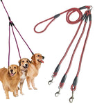 Dây Dắt 3 Trong 1 Dài 140cm Dây Dắt Đa Đầu Đi Bộ Cho Chó, 140cm 3 Trong 1 Màu Xanh, 140cm 3 Trong 1 Màu Đỏ, 140cm 3 Trong 1 Màu Hồng Đậm