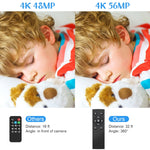 Máy quay video kỹ thuật số 4K Zoom 5600PX màu đen, kèm đèn chiếu sáng + ống kính góc rộng, kèm chụp + micro + ống kính góc rộng, kèm bộ ổn định