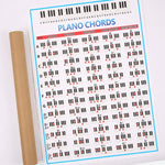 Giấy Bọc Hình Tập Đệm Hợp Âm Đàn Piano Nhân Viên 88 Phím Biểu Đồ Ngón Tay Cho Người Mới Bắt Đầu, Kích Thước:, Nhỏ, Lớn