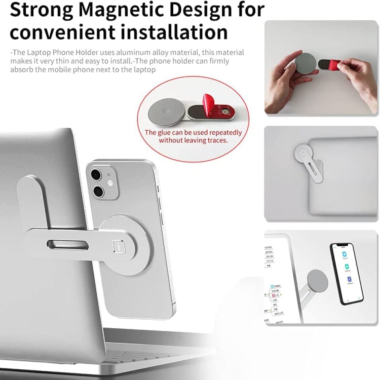 Giá đỡ mở rộng điện thoại laptop bằng nhôm giá đỡ điện thoại từ tính