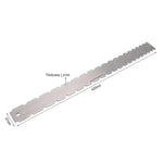 Thước đo cần đàn bass bằng thép không gỉ GNR3, Kiểu:, Răng đôi+Thước cân bằng+Thước đo độ cao dây