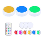 Đèn ngủ RGB 13 màu có thể điều chỉnh độ sáng bằng hồng ngoại cho tủ, 3 đèn 1 điều khiển từ xa, 6 đèn 2 điều khiển từ xa