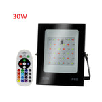 Đèn pha LED đổi màu RGB nhiều màu có điều khiển từ xa, 30W, 100W