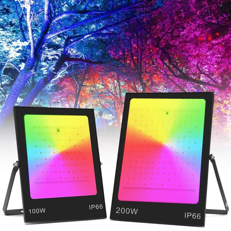 Đèn pha LED đổi màu RGB nhiều màu có điều khiển từ xa, 30W, 100W