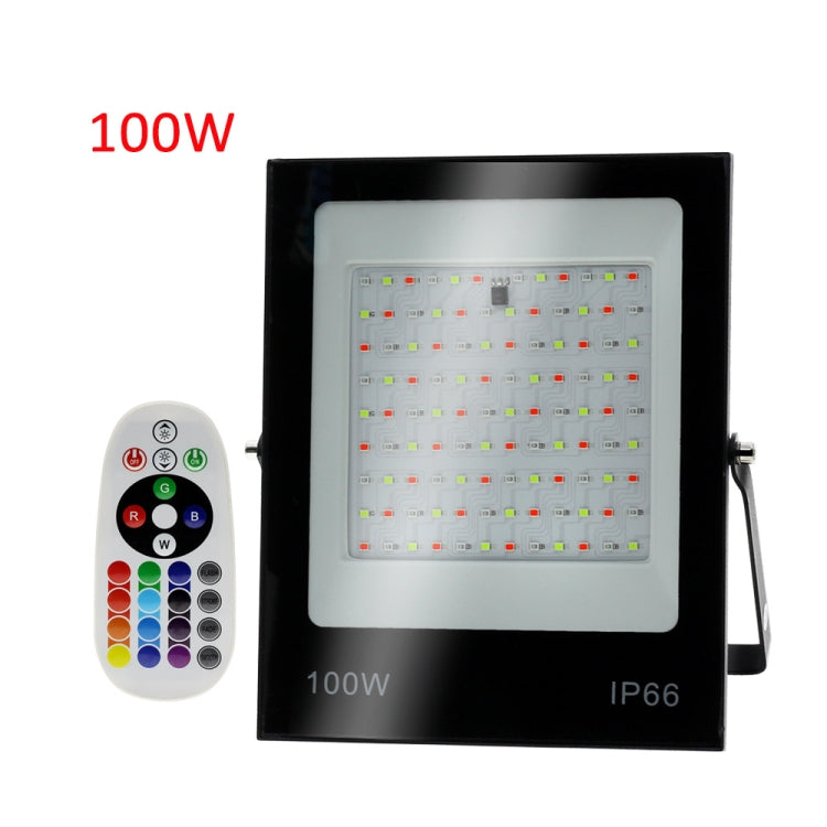 Đèn pha LED đổi màu RGB nhiều màu có điều khiển từ xa, 30W, 100W