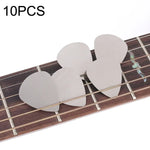 10 chiếc miếng gảy guitar kim loại bằng thép không gỉ, miếng gảy guitar bằng thép