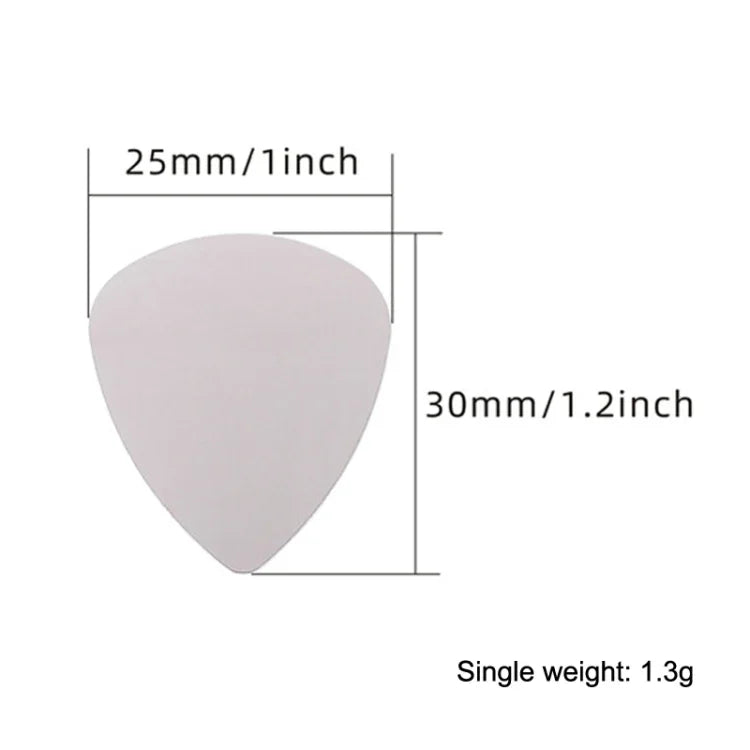 10 chiếc miếng gảy guitar kim loại bằng thép không gỉ, miếng gảy guitar bằng thép