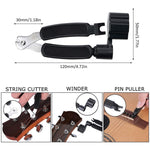 Bộ kẹp chỉnh dây đàn bass gỗ folk, 9 chiếc / bộ