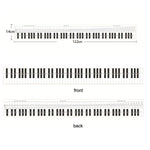 Bảng so sánh tập ngón phím đàn piano 88 phím, màu trắng