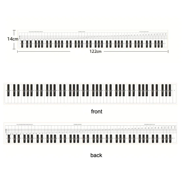 Bảng so sánh tập ngón phím đàn piano 88 phím, màu trắng