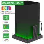 Đế quạt làm mát sạc cho Xbox Series X S với đèn RGB nhiều màu, Đèn RGB nhiều màu