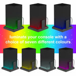 Đế quạt làm mát sạc cho Xbox Series X S với đèn RGB nhiều màu, Đèn RGB nhiều màu