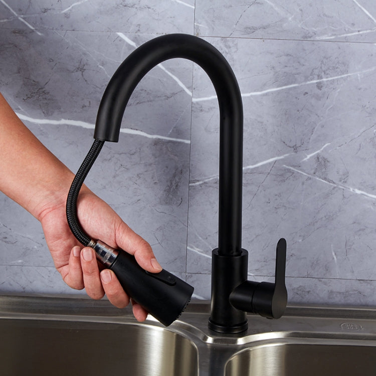 Vòi rửa bếp kéo ra bằng thép không gỉ, vòi đa năng có thể kéo dài, mã: CLH002 đen, CLY002 vân dây, mạ điện