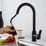 Vòi rửa bếp kéo ra bằng thép không gỉ, vòi đa năng có thể kéo dài, mã: CLH002 đen, CLY002 vân dây, mạ điện