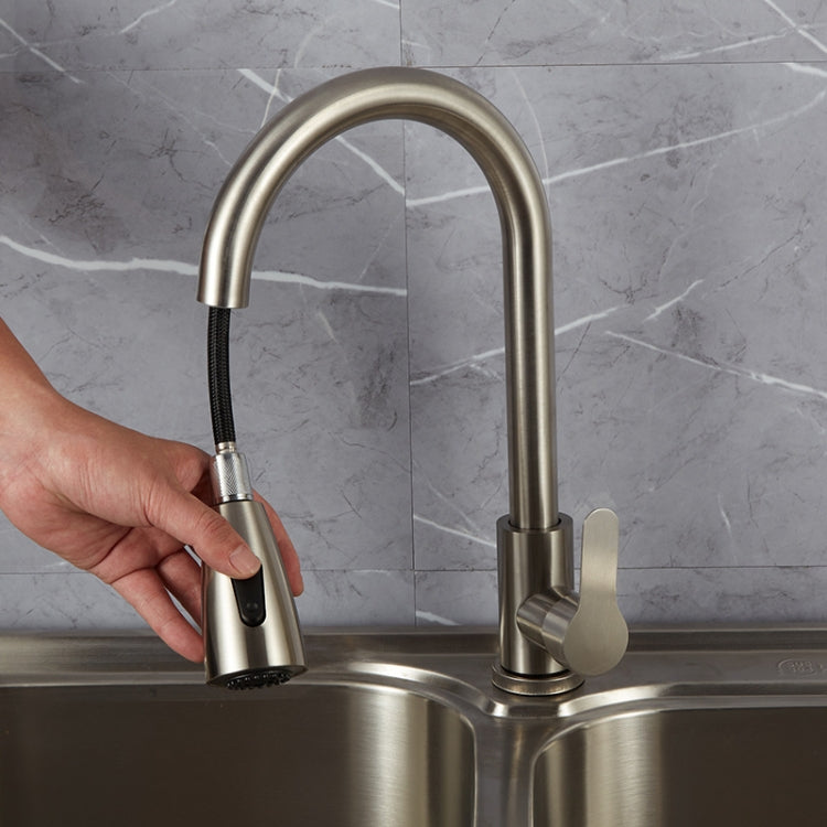 Vòi rửa bếp kéo ra bằng thép không gỉ, vòi đa năng có thể kéo dài, mã: CLH002 đen, CLY002 vân dây, mạ điện