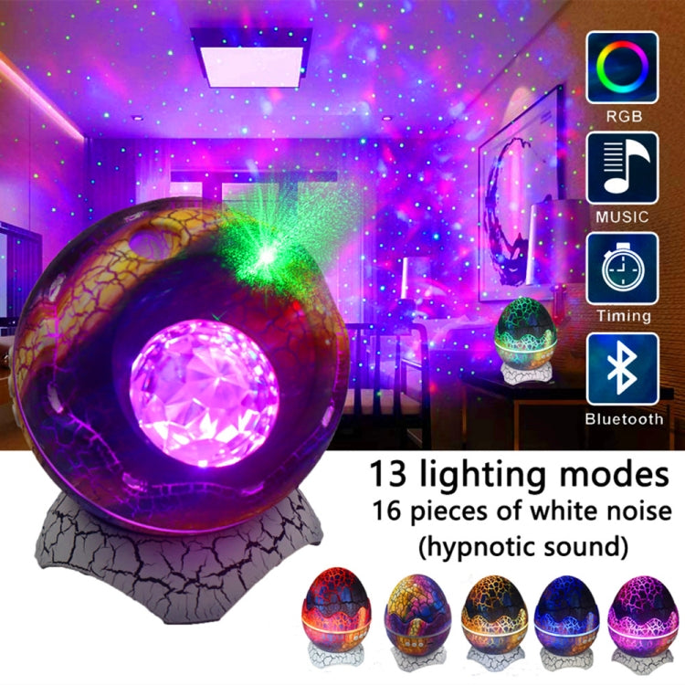 Đèn chiếu sao Bluetooth điều khiển từ xa trứng khủng long LED K850 có chức năng loa