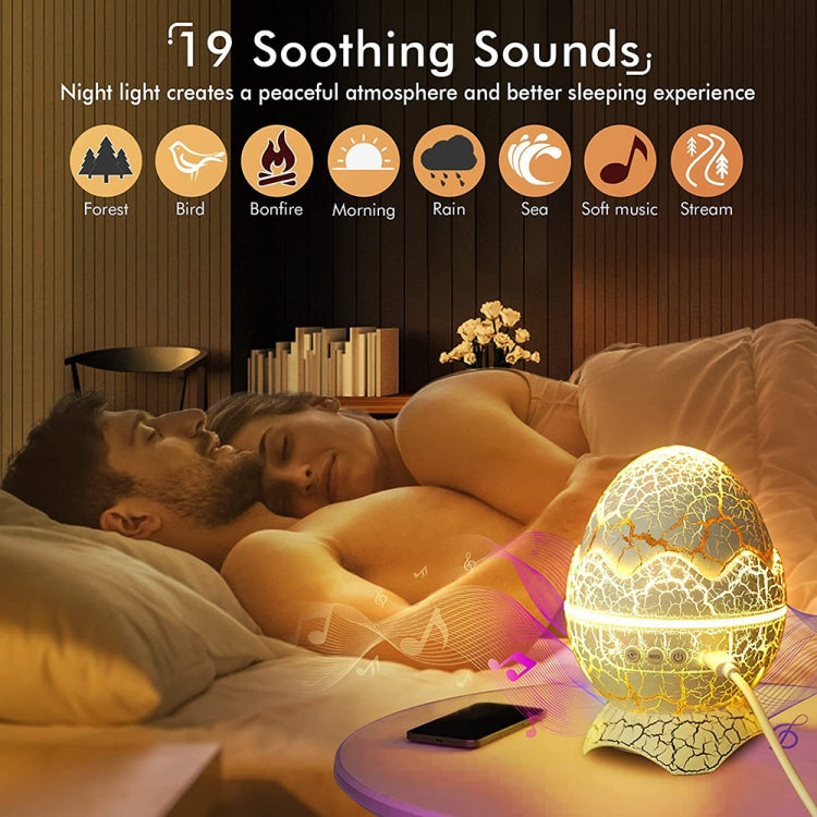 Đèn chiếu sao Bluetooth điều khiển từ xa trứng khủng long LED K850 có chức năng loa